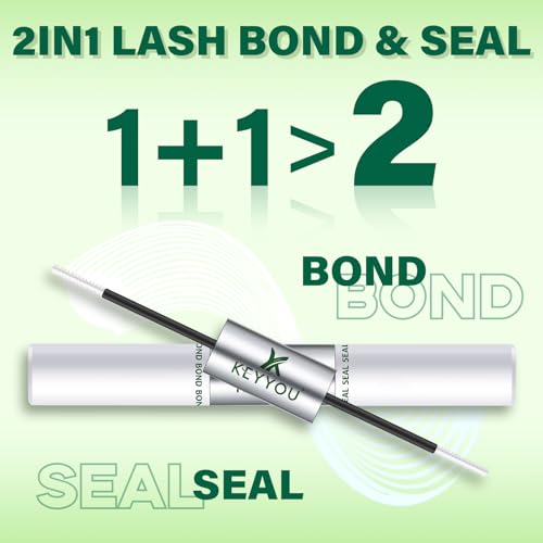 Image of KEYYOU 10ml Lash Glue White Lash Bond and Seal Waterproof Lash Cluster Glue