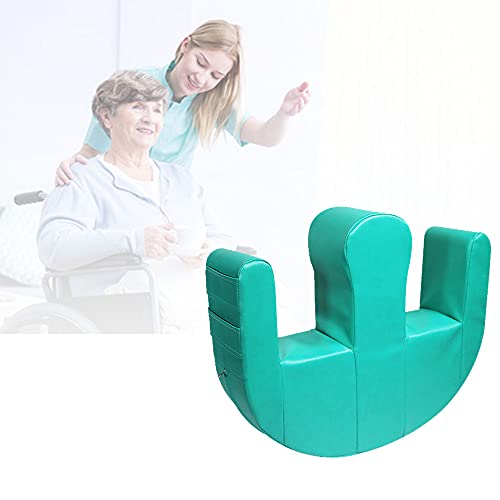 Almohadilla de posicionamiento verde para facilitar los cuidados de ancianos en la cama