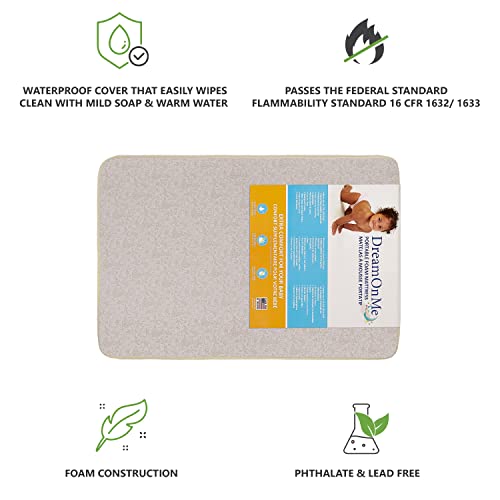Dream On Me 3" Fiber Playmat, Excellent Comfort & Support, Waterproof Vinyl Cover, Greenguard Gold Certified, Environment Safe Playmat #TOP2