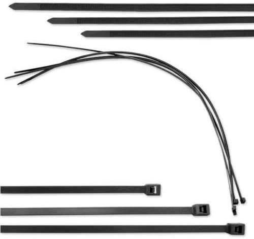 1,000 Pack 18" Heavy Duty Black Nylon UV Resistant Zip Tie