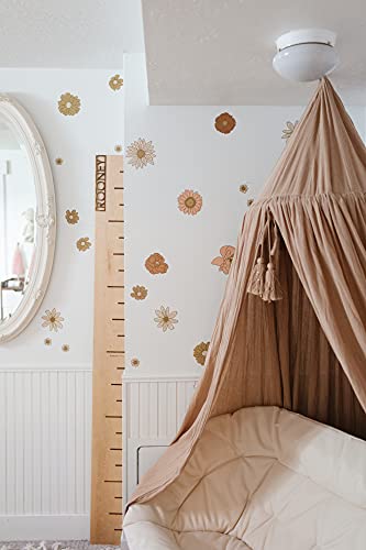 Modern Maxwell Wall Art Decals For Girls Nursery, Bedroom, Living Room “Goldie” Sunflower Floral Room Sticker 48 Pieces #TOP1