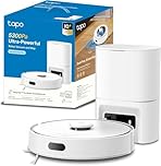 Tapo Aspirateur Robot Laveur 4 en 1 RV30Max Plus Vidage Automatique, Silencieux et Fin, Ultra puissante de 5300Pa, Navigation LiDAR, Auto-Charge Autonomie 150min, Tapis et Poils d'animaux
