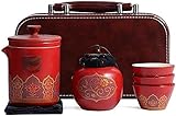 [Uso múltiple del juego de té de cerámica] Este juego de té chino adecuado para elaboración de té negro, pu-er, oolong, té verde, ect.an elegante regalo ideal para cumpleaños, día de San Valentín, Navidad, Acción de gracias, Día de la Madre, Día de la Madre, Día de la casa, A tus amigos y familiares. Ideal para los amantes del té en casa, oficina, fiesta, viajes, uso al aire libre y restaurante, muy singular.