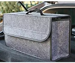 Bolsa Armazenamento Maleta para Carro Organizador Porta Malas Carro em Feltro 50cm Karbox