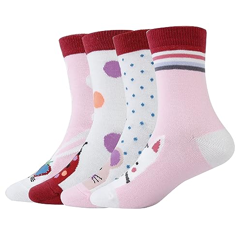 Kit 12 Pares Meias Menina Cano Médio com Cores e Desenhos Variados,Tamanho 35 ao 38