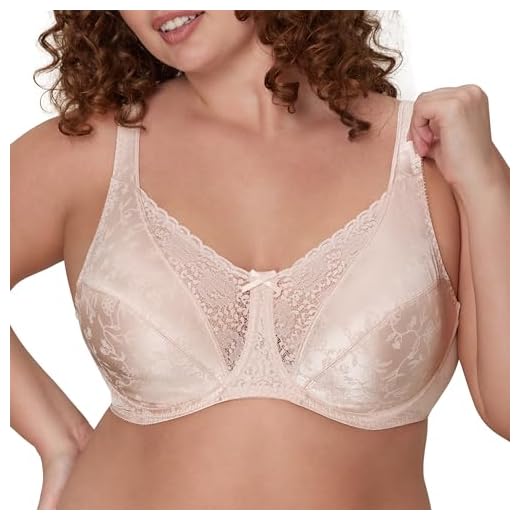 Playtex Women's Secrets Love My Curves Signature Floral Underwire Full Coverage Bra US4422