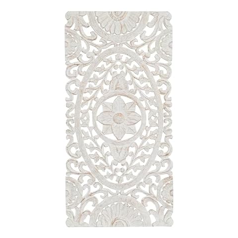 Deco 79 Wooden Floral Wall Sculpture Cover
