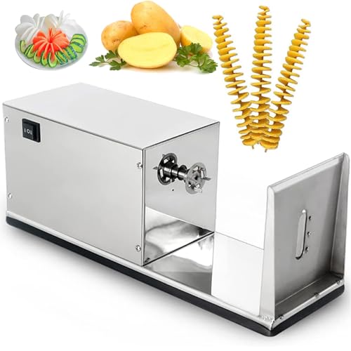 Cortadora eléctrica para papas espiral de acero inoxidable 50W