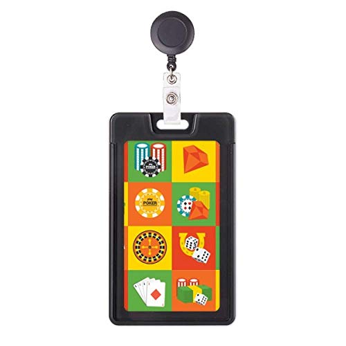 Porte-badge rétractable casino enrouleur badge pour carte entreprise