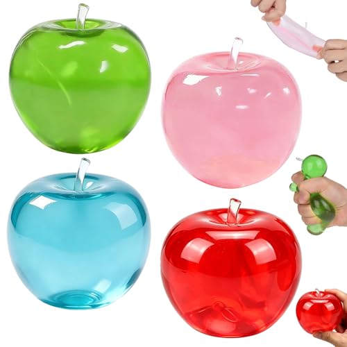 Squishy Toys 4 Pcs Apple Squishy Slow Rising Stress Balls for Adults Kids