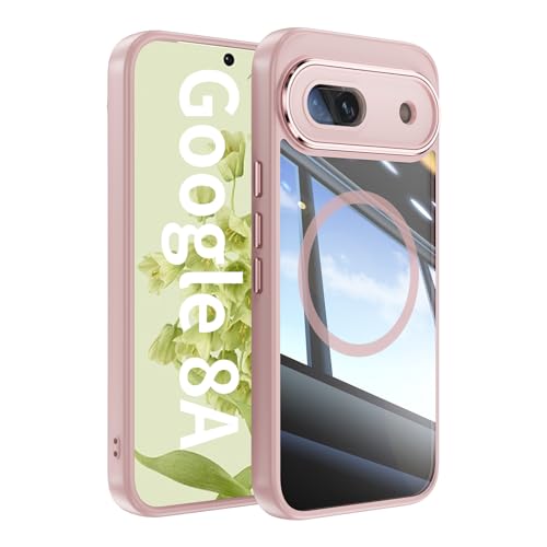Image of Magnetic Case with Clear Back for Google Pixel 8a, Fit for MagSafe