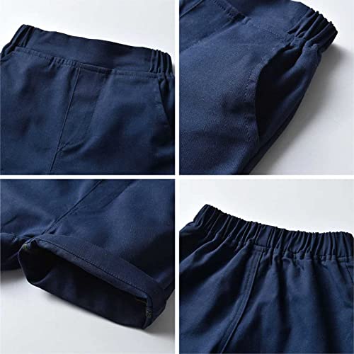 Image of SANGTREE Baby Shorts Dress Clothes Set, T-Shirt + Bowtie + Suspender Shorts Outfit, 3 Months - 14 Years