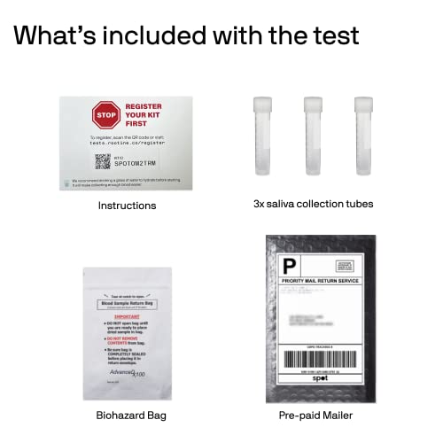 Rootine At Home Stress Test - Measure Your Daily Cortisol Curve, Discover Your 24 Hour Stress Balance, Personalized Action Plan, Fast Results In 5 Days From Clia-Certified Labs, For Men And Women #TOP5