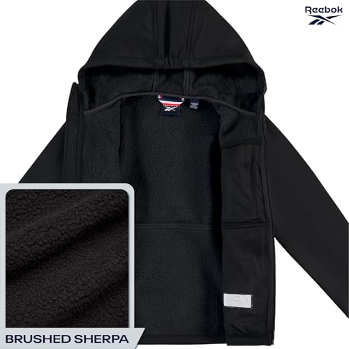 Reebok Boys Soft Shell Jacket - Lightweight Insulated Fleece Lined Softshell Coat and Hooded Windbreaker Jacket for Boys4