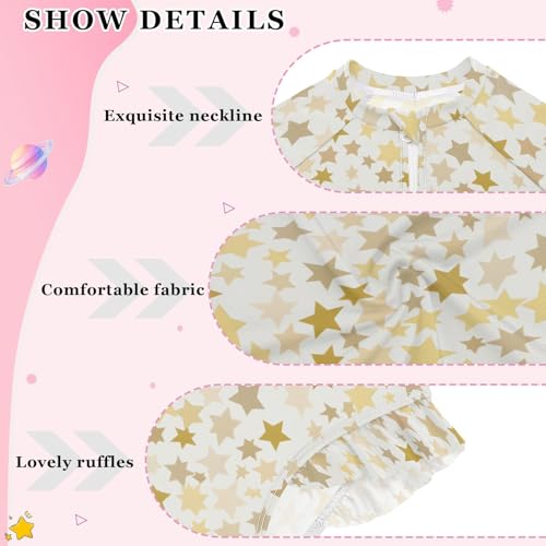 One Piece Swimsuits Girls Long Sleeve Swimwear Bathing Suit Rash Guard Sun Protection3