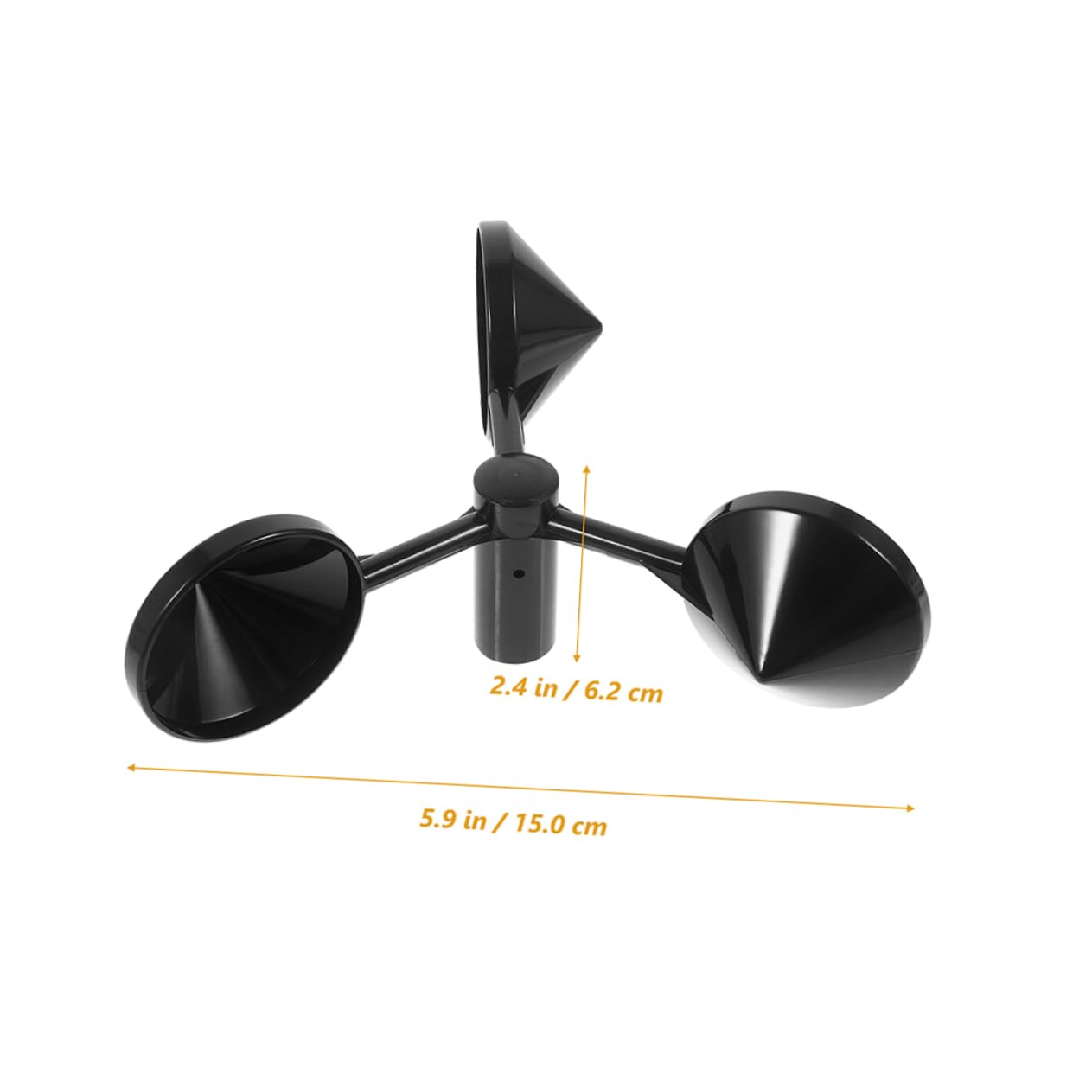 Yardenfun 3 Stück Windsensor Gehäuse Windgeschwindigkeitssensor Windmessgerät Ersatz Anemometerbecher Abs Robust Wetterfest Für Außendekor Terrasse Garten