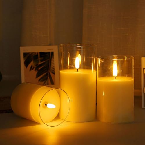 Bxaeyipor TM-6PC-H6 Hurricane Candle Holder,Open Ended Glass Candleholder Multiple Size Choices,Clear Cylinder Glass Candle Holder thumb #3