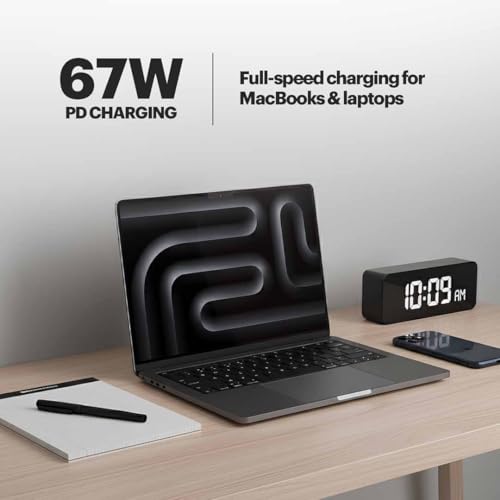 Image of Stuffcool Empire 67W GaN Multiport Fast Charger with 3 Type-C & 1 USB-A, Smart Power Distribution, Swappable Plugs (US /UK /EU /India), Supports Samsung Super Fast Charging 2.0, MacBook, iPhone, Pixel