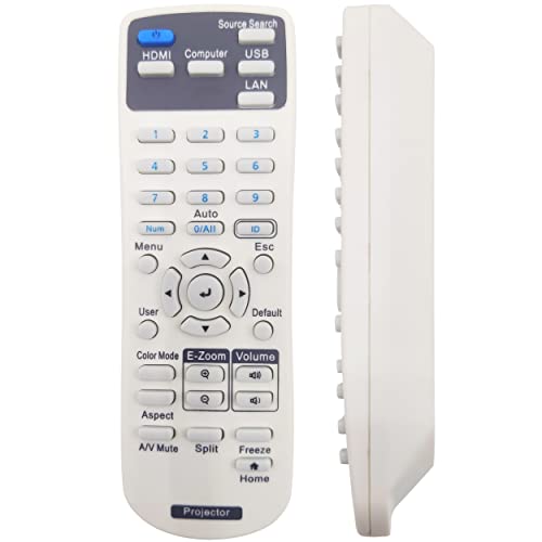 Image of 2198635 Projector Remote Control for Epson BrightLink EB-735Fi, Home Cinema 1080, PowerLite 992F / E20 / EB-720 / EB-725W / EB-L200SW / EB-L520U / EB-L630U / EB-L730U / X49