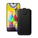 Produktbild Slabo Schutzhülle für Samsung Galaxy M21 | Samsung Galaxy M31 Schutztasche Handyhülle Case mit Magnetverschluss aus Kunstleder - SCHWARZ | Black