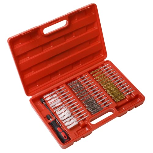 Sealey Cleaning Brush Set Injector Bore 38pc VS1910, Red