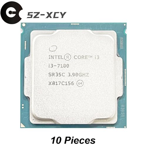 Processeur i3-7100 3.9 GHz Quad-Thread à faible consommation 51W pour informatique de bureau, x10