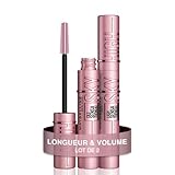 Application : Positionnez la brosse horizontalement et appliquez le mascara de la racine à la pointe en étirant les cils au maximum, Renouvelez l’opération pour obtenir l’effet désiré, Se démaquille facilement