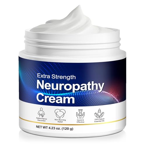 Neuropathy Cream Extra Strength for Nerve Pain - Soothing Gel with Arnica, Lavender & Vitamin B6 for Muscle & Joint Discomfort in Feet, Hands, Legs & Back