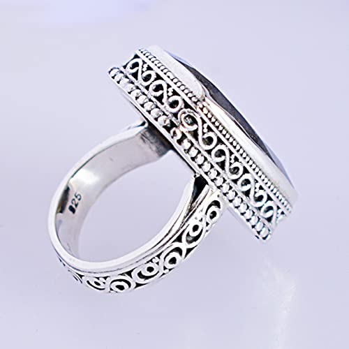 Labradorita radiante de plata para un estilo unisex diario 6