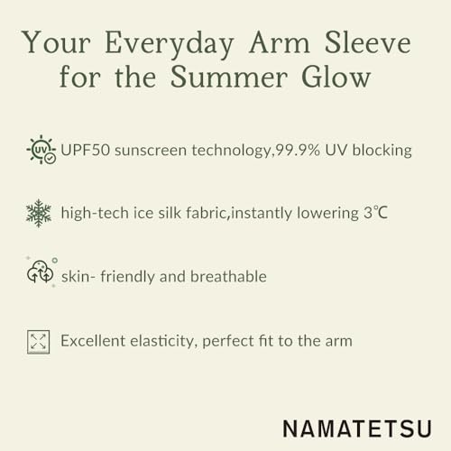 Ice Silk Cooling Sun Protection UPF50 UV-resistance Compression Arm Sleeve Warmer Lightweight2
