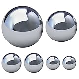 Veemoon 6 Stück Edelstahl Gartenkugeln Spiegelpoliert 15cm 10cm 8cm 5cm...