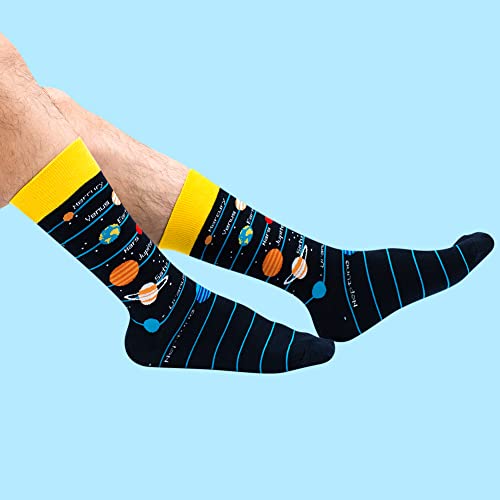 Bisousox Men's Colorful Funny Novelty Casual Cotton Crew Gift Fun Dress Socks Novelty For Men Father #TOP4
