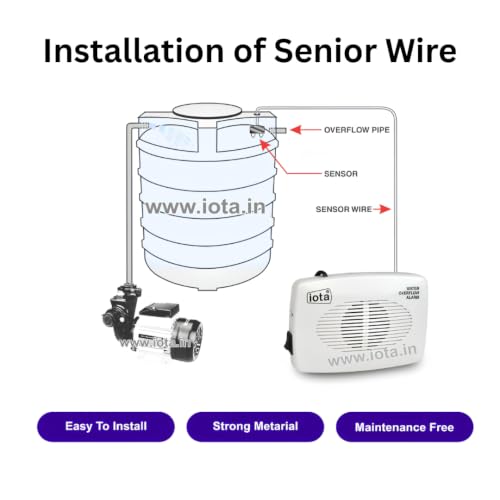 Image of WIRESLAB Sensor for Water Overflow Alarm|Water Level Indicator|Black|Pack of 5