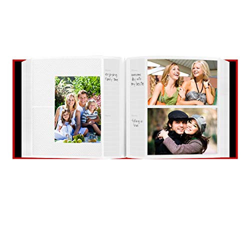 Pioneer Photo Albums 200-Pocket Sewn Leatherette Frame Cover Photo Album, 4 by 6-Inch, Red - Image 5