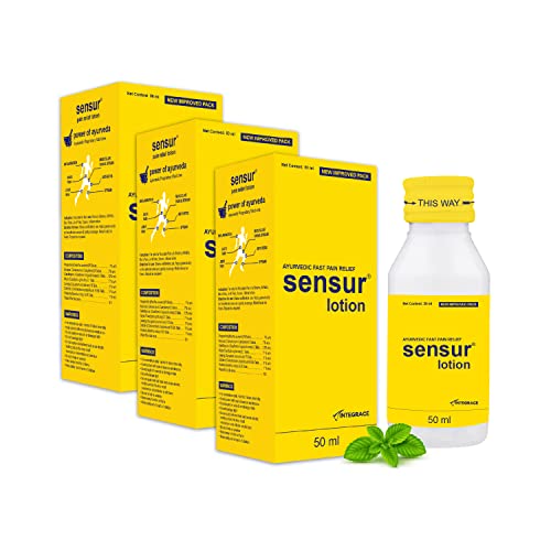 Image of Sensur Natural and Ayurvedic Pain Relief Lotion, 50ml (Pack of 3)