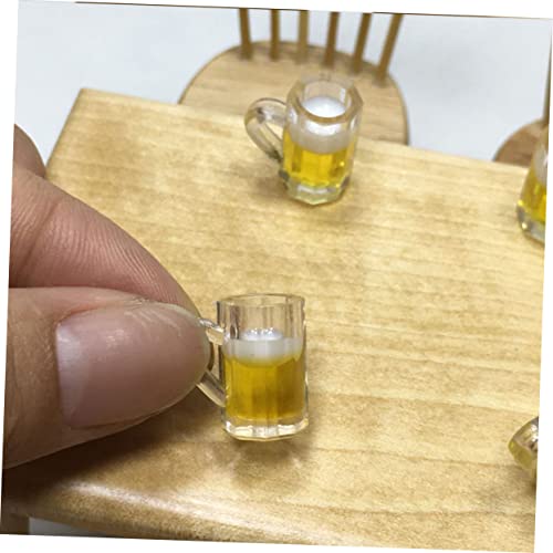 COHEALI 40 Pçs Simulação Caneca De Cerveja Mini Acessórios Para Bonecas Mini Decoração Acessórios Pa