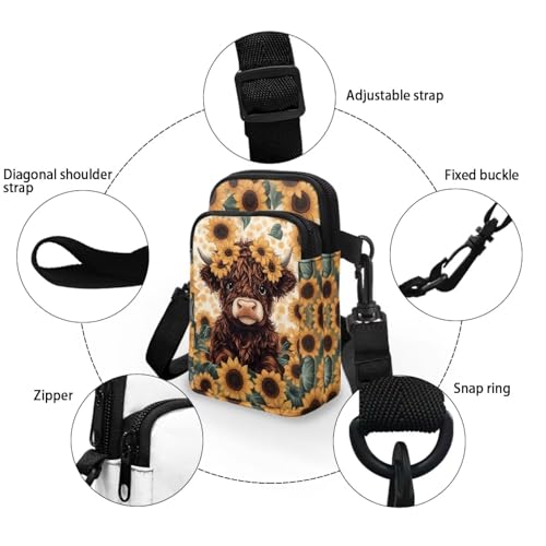 Image of Xpyiqun Small Crossbody Bag Women Phone Purses Sling Shoulder Handbag Cross Body Pouch Wallet Bags
