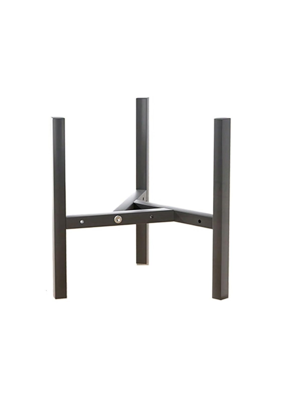 GHHZML Plant Stand Adjustable Plant Stand Fits Pot Metal Planter Easy Assembly Expandable Shelves Furniture(Black 30CM)