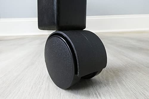 Shepherd Hardware 9418 Rodízio para cadeira de escritório de 5 cm, roda dupla, diâmetro da haste de