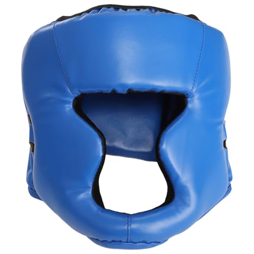 winying Kids Adults Boxing Headgear Adjustable Full Face Protection for Kickboxing Sparring Taekwondo Karate Judo Blue Small