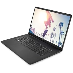 HP Laptop mit 17, 3" FHD Display, AMD Ryzen 5 7520U, 8GB DDR5 RAM, 512 GB SSD, AMD Radeon-Grafik, Windows 11, QWERTZ, Schwarz inkl. 25 GB Dropbox-Speicher für 12 Monate