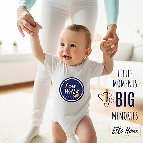 Baby Monthly Milestone Blanket With 12 Stickers, Large 60"X40" Infant Month Blankets Boy, Newborn Photography Background Mat Photo Prop, Nautical Whale Nursery Shower Gift, Growth Chart Tracker #TOP6