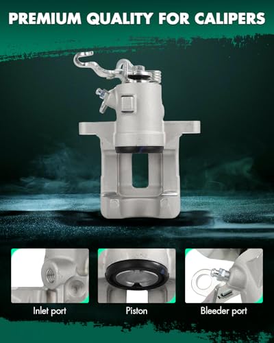 Image of SCITOO Rear Left Disc Brake Caliper Assembly 343644 For Audi,For Volkswagen | Models - For A3 2010-2013,For Beetle 2013-2019,For Golf 2011,For Jetta 2012-2018
