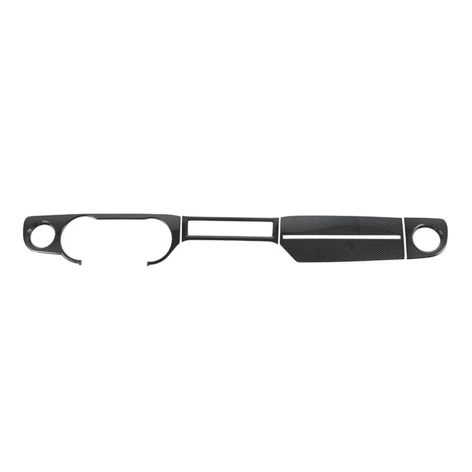 Car Interior Dashboard Console Panel Cover Decorative Frame Sticker for Ford for Mustang 2010-2014 Decorative(Black)