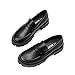 DREAM PAIRS Womens Loafers, Lug Sole Slip On Platform Chunky Penny Loafers for Women Dressy and Work, Business Casual Shoes for Women,Size 9,Black-Pu,SDLS2318W