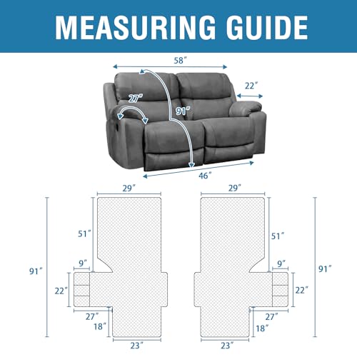 H.Versailtex PART-HVXKQFS-RECLINER-2BROWN 100% Waterproof Recliner Loveseat Slipcover 2 Pieces Sofa Covers thumb #1