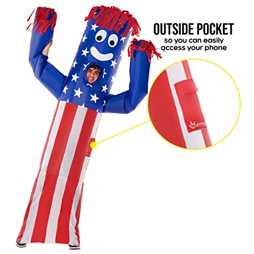 image for Morph USA Inflatable Costume Tube Dancer, Blow Up Guy Wacky Inflatable