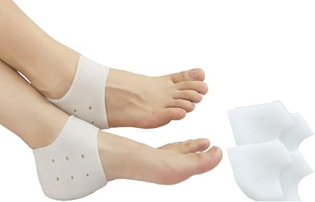 Amazon かかと カバー サポーター 通気性 足首保護 シリコン素材 足用 衝撃吸収 保湿 スポーツ 立ち仕事 4個入り 左右男女兼用 Enge 足用