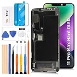 For iPhone 11 Pro Max 液晶パネル (Hard OLED 非オリジナル) 6.5インチ タッチパネルデジタイザー A2161, A2220, A2218 ＬＣＤスクリーン 統合画面交換修理用キット 無料の修理工具、画面保護フィルム付き