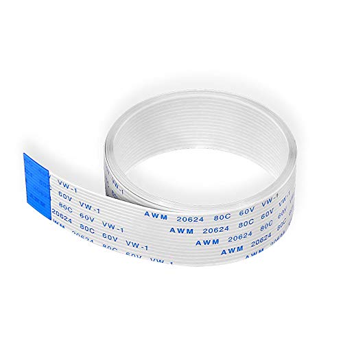 2PCS 39.3 inch Camera Cable for Raspberry Pi 4 B FFC FPC Ribbon 15 pin Extension Cord Flat Wire Cable Connection for Raspberry Pi 2/3 B B+/4 B Camera Module 39.3'' / 100cm